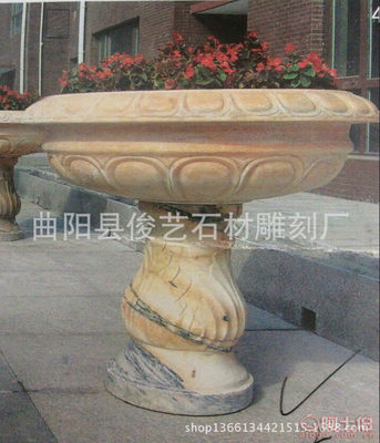 【曲陽縣廠家熱賣歐式花缽石雕花缽庭院花缽石材花缽】曲陽縣俊藝石材雕刻廠 - 產(chǎn)品庫